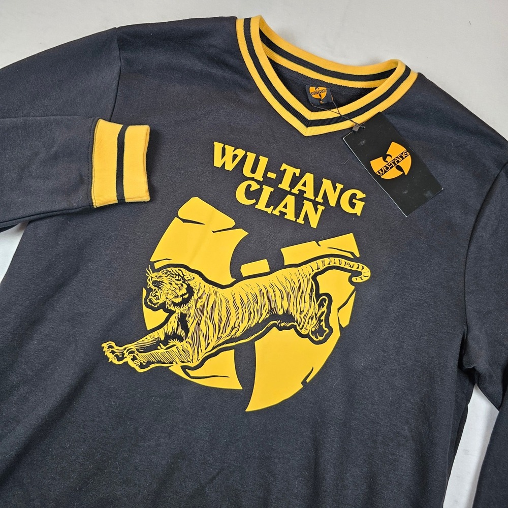 Wu-Tang Clan Primark Mens Sweatshirt XL Tiger Logo V-Neck Merch Traffic NWT